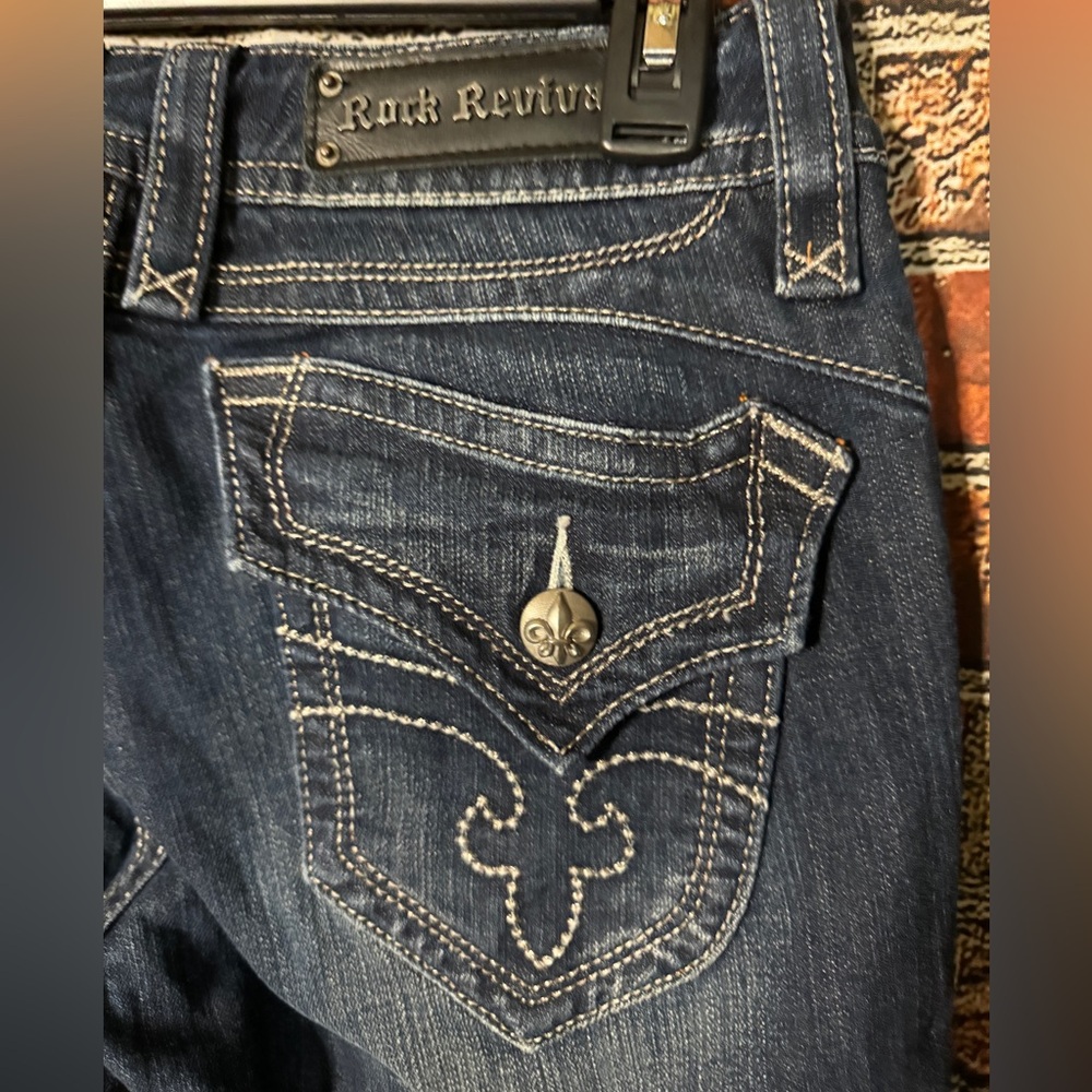 Rock Revival Jeans Sz 30 Chrissie Straight Excellent Condition